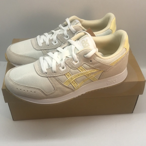 ASICS WOMENŚ LYTE CLASSIC SNEAKERS SHOES SIZE 7.5 CREAM/BUTTER - Picture 3 of 15